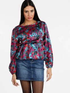 Solada Blusa donna a maniche lunghe con stampa