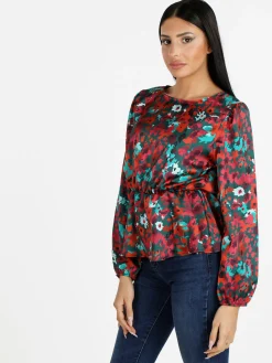Solada Blusa donna a maniche lunghe con stampa