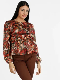 Solada Blusa donna a maniche lunghe con stampa