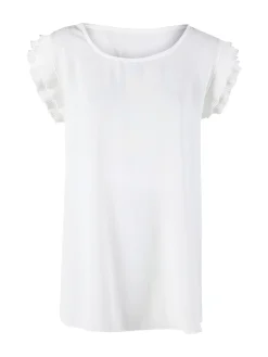 Solada Blusa donna con giromanica a volant