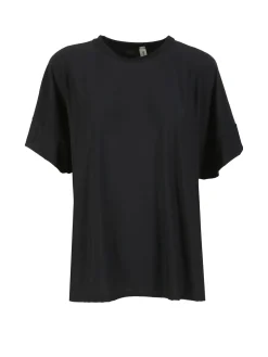 Solada Blusa donna con maniche corte a pipistrello - nero