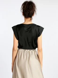 Solada Blusa donna con scollo a cascata