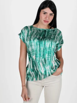 Solada Blusa donna con stampe a maniche corte