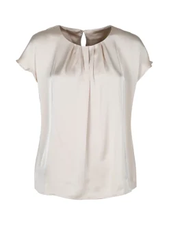 Solada Blusa donna effetto raso a maniche corte