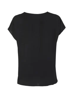 Solada Blusa donna senza maniche con scollo a V - nero
