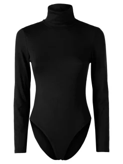 Solada Body dolcevita da donna a maniche lunghe - nero