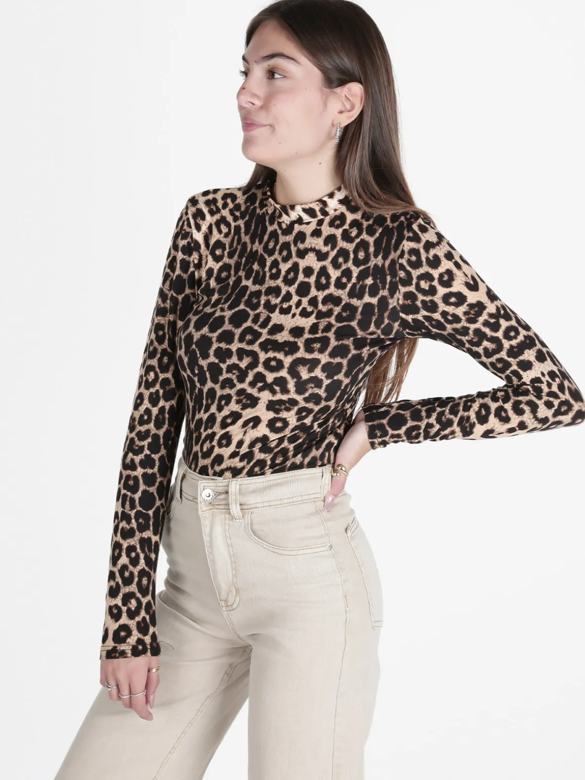 Solada Body donna maculato a maniche lunghe