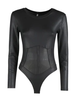 Solada Body donna pitonato a maniche lunghe