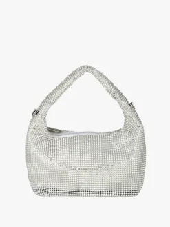 Solada Borsa a mano con strass - argento