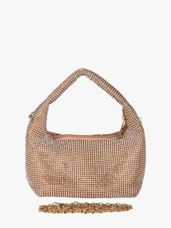 Solada Borsa a mano con strass - champagne