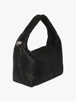 Solada Borsa a mano con strass - nero
