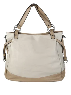 Solada Borsa a spalla da donna bicolore - beige