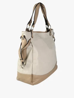 Solada Borsa a spalla da donna bicolore - beige
