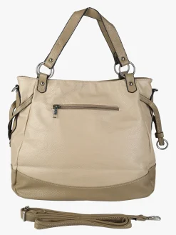 Solada Borsa a spalla da donna bicolore - taupe