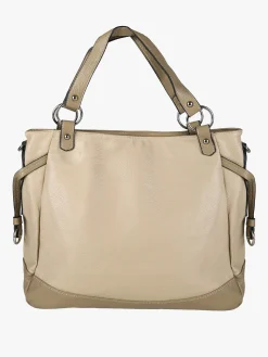 Solada Borsa a spalla da donna bicolore - taupe