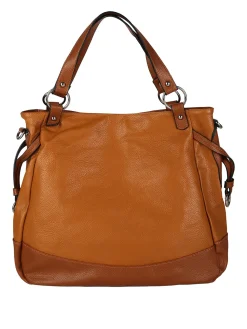 Solada Borsa a spalla da donna bicolore - marrone
