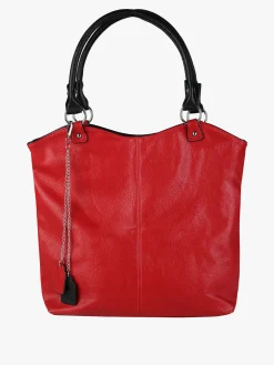 Solada Borsa a spalla da donna in ecopelle - rosso