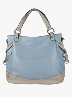 Solada Borsa a spalla da donna bicolore - azzurro