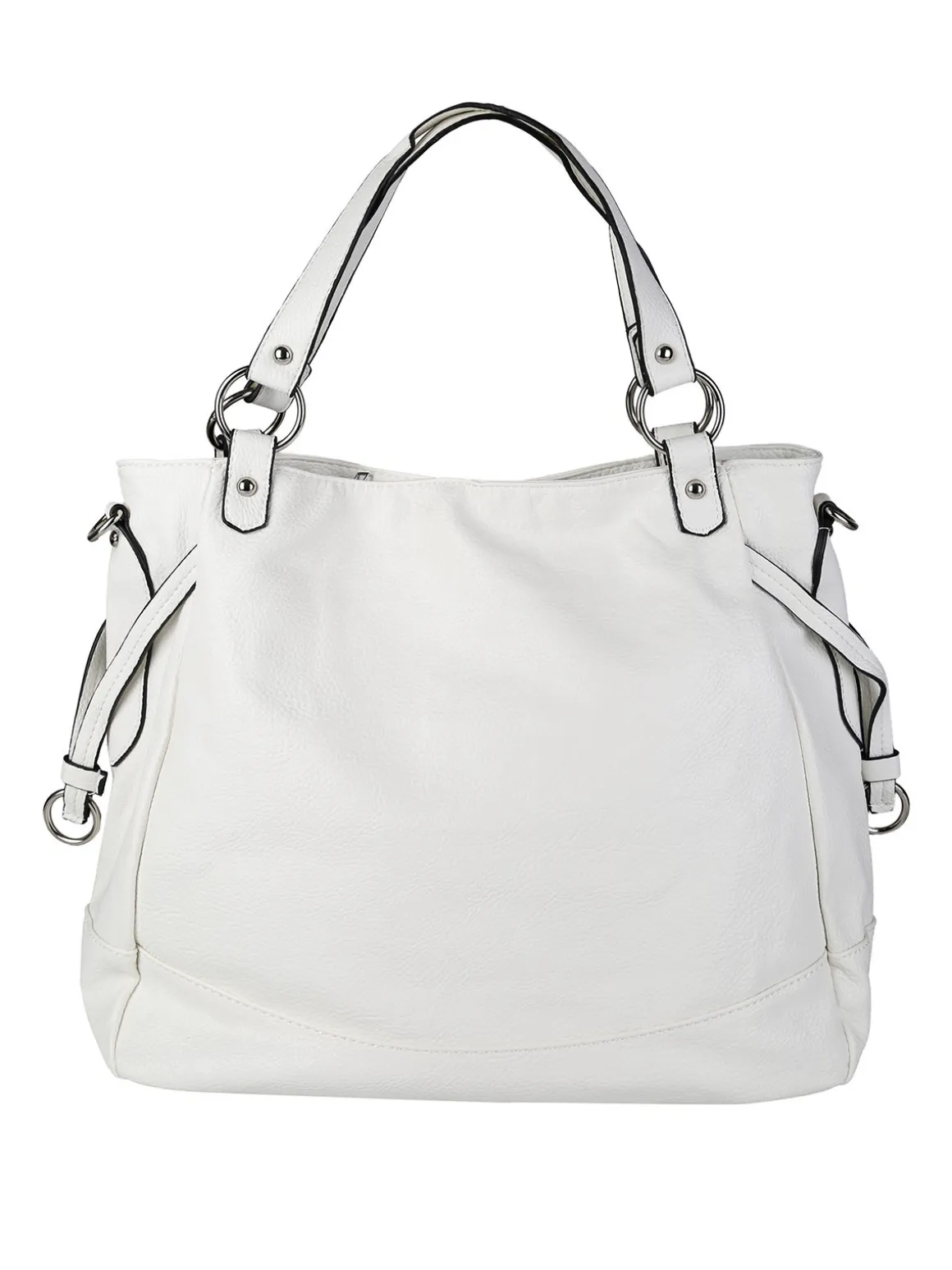 Solada Borsa a spalla da donna bicolore - bianco