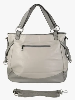 Solada Borsa a spalla da donna bicolore - grigio chiari