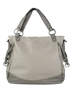 Solada Borsa a spalla da donna bicolore - grigio chiari