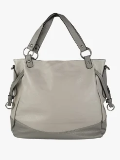 Solada Borsa a spalla da donna bicolore - grigio chiari