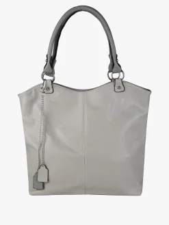 Solada Borsa a spalla da donna in ecopelle - grigio chiaro