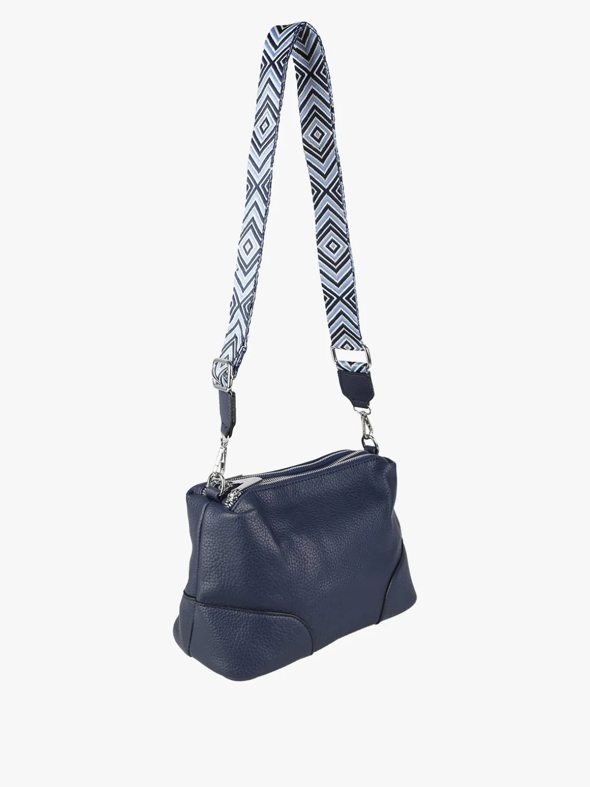 Solada Borsa a tracolla da donna in ecopelle - blu scuro
