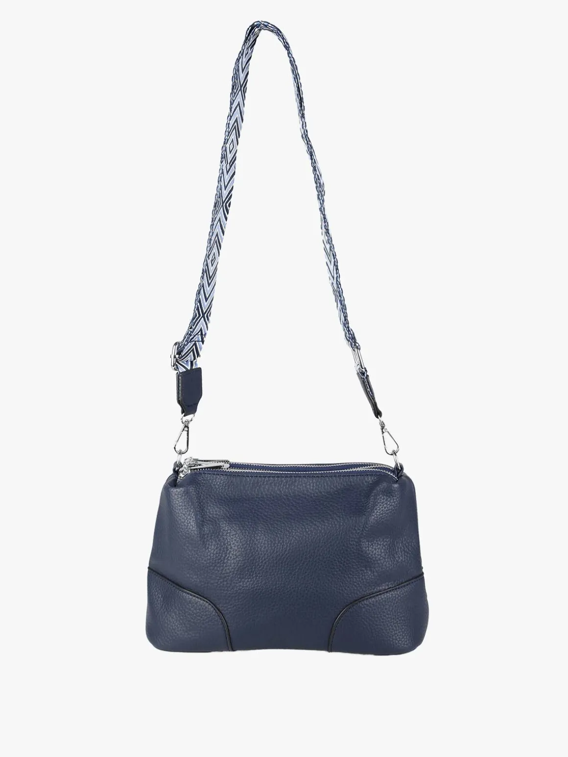 Solada Borsa a tracolla da donna in ecopelle - blu scuro