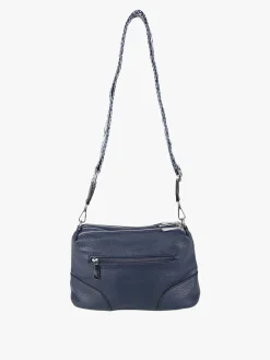 Solada Borsa a tracolla da donna in ecopelle - blu scuro