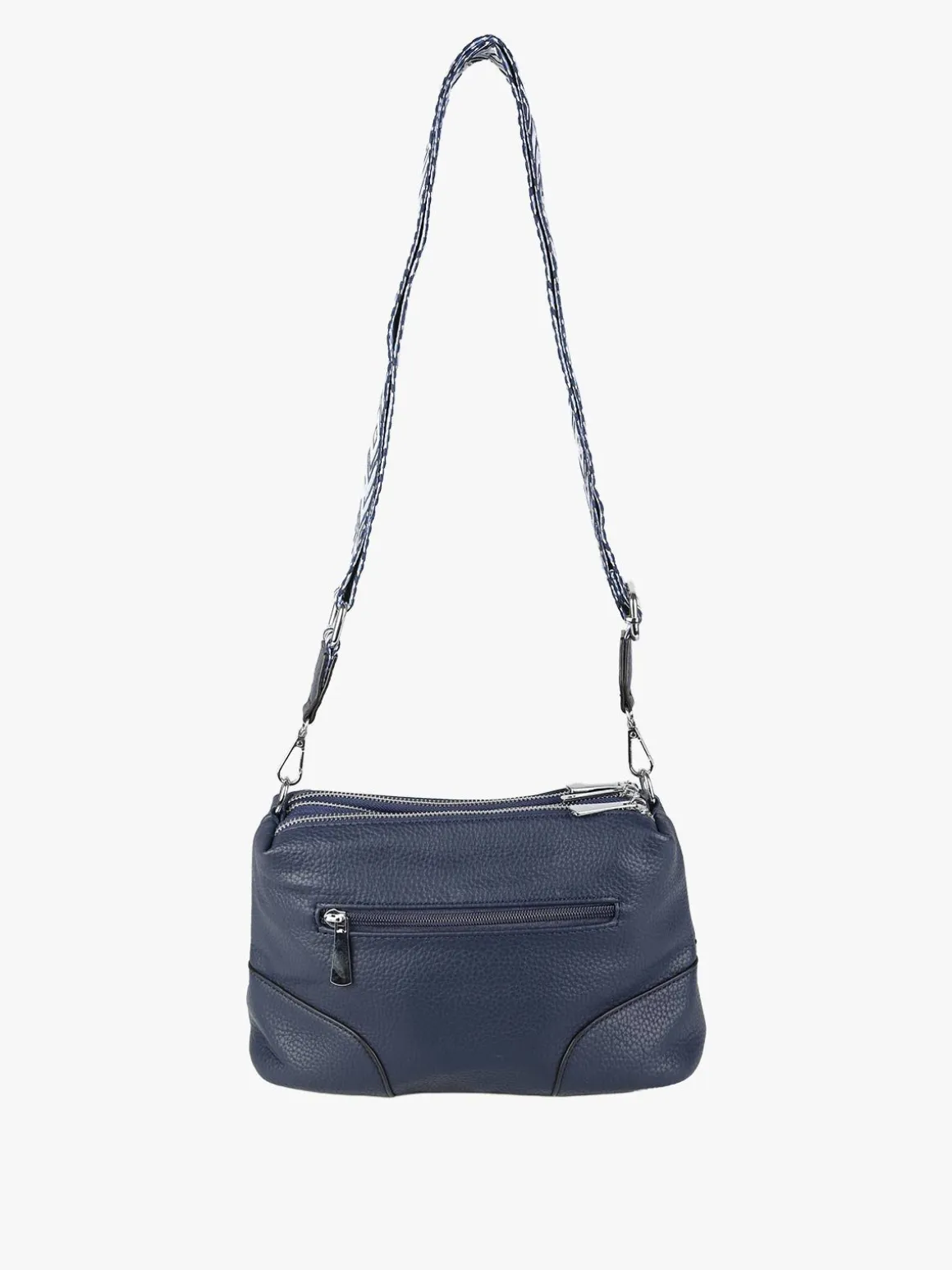 Solada Borsa a tracolla da donna in ecopelle - blu scuro