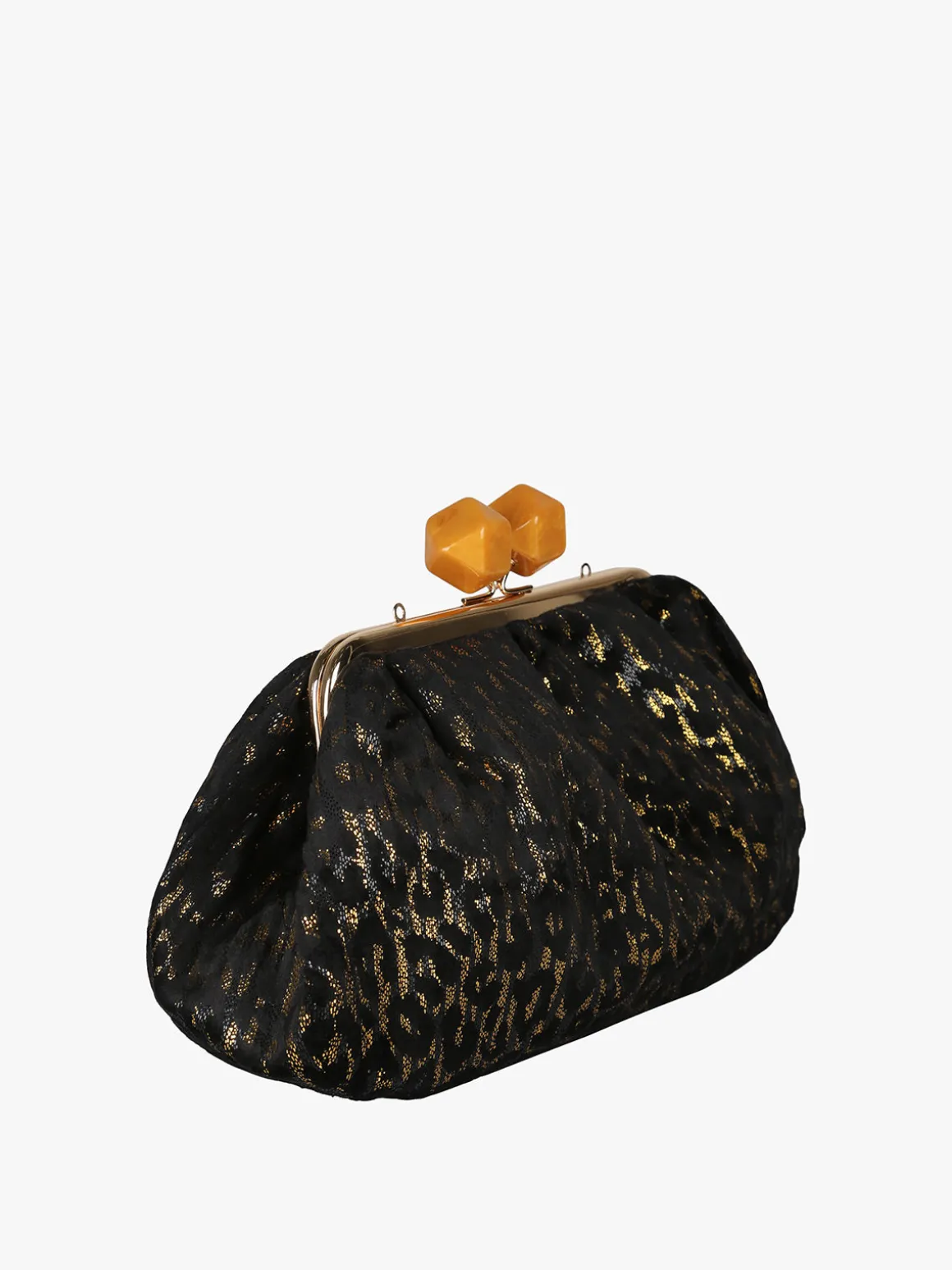 Solada Borsa clutch da donna animalier - oro