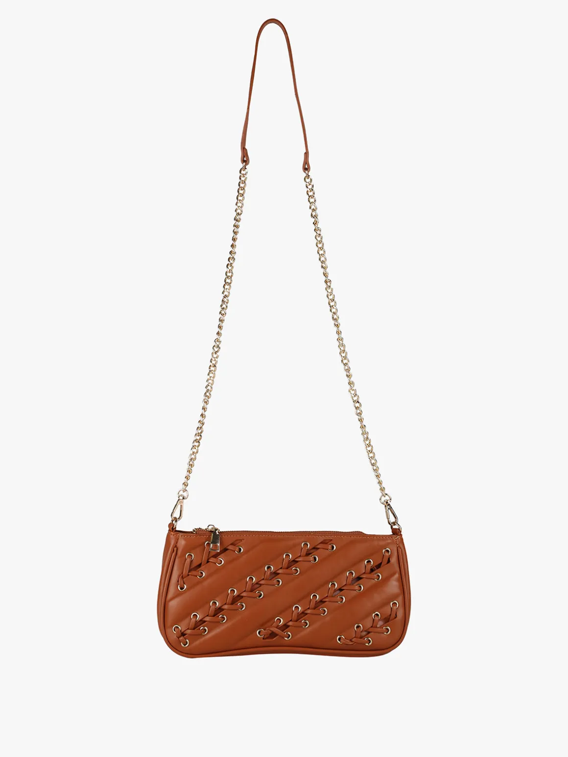 Solada Borsa donna con intrecci - marrone