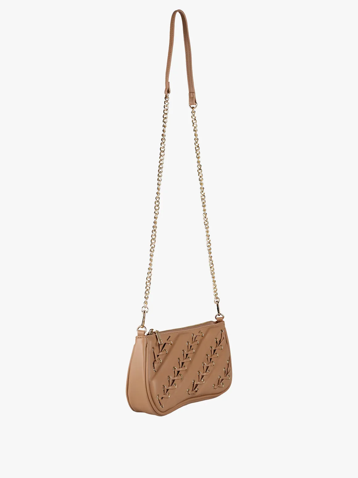 Solada Borsa donna con intrecci - cammello