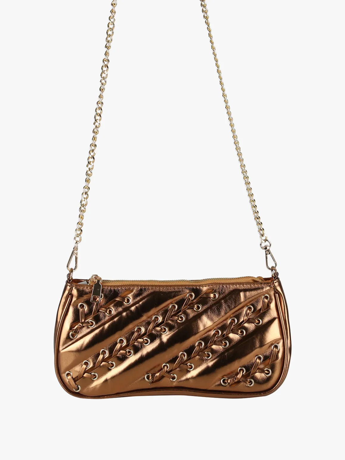 Solada Borsa donna con intrecci - oro