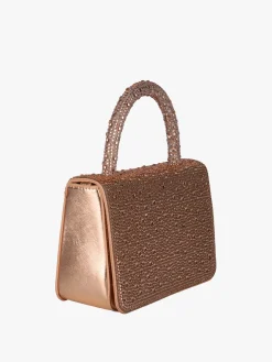 Solada Borsa donna gioiello con strass - champagne