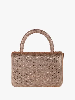 Solada Borsa donna gioiello con strass - champagne