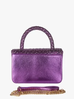 Solada Borsa donna gioiello con strass - lilla