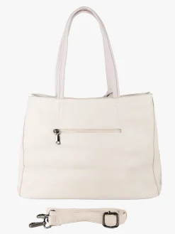 Solada Borsa donna in ecopelle con doppi manici - beige