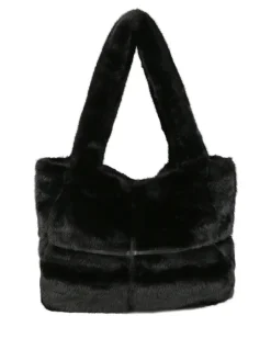 Solada Borsa donna in pelliccia sintetica - nero