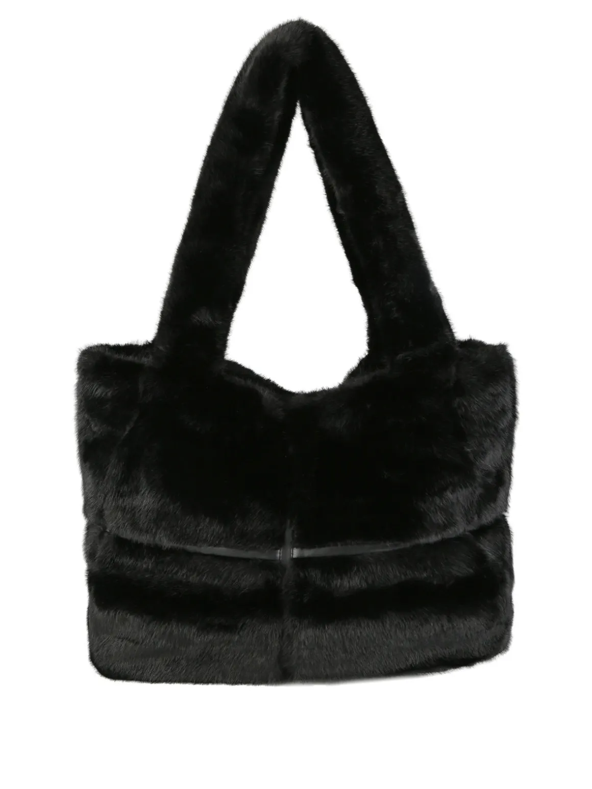 Solada Borsa donna in pelliccia sintetica - nero