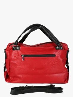 Solada Borsa hobo da donna con doppi manici - rosso