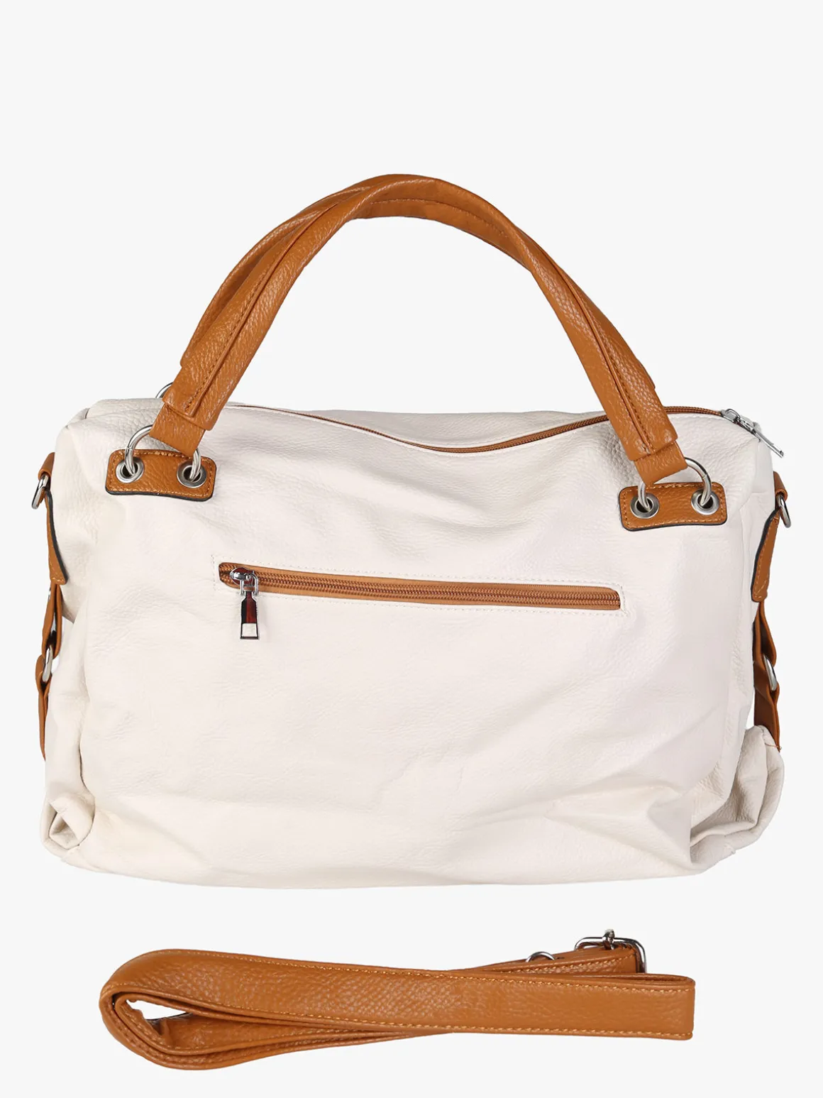 Solada Borsa hobo da donna con doppi manici - panna