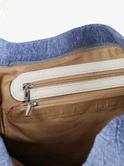 Solada Borsa hobo da donna con doppi manici - grigio chiaro