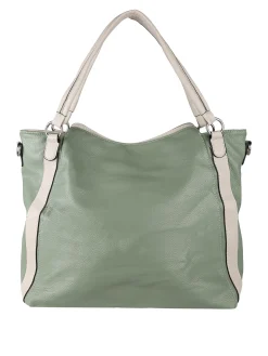 Solada Borsa hobo da donna con doppi manici - grigio chiaro