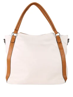 Solada Borsa hobo da donna con doppi manici - panna