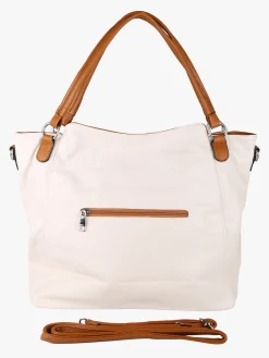Solada Borsa hobo da donna con doppi manici - panna