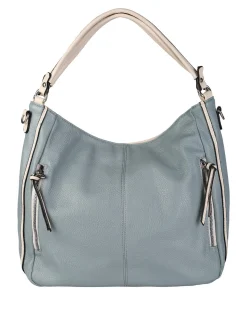 Solada Borsa hobo da donna in ecopelle - azzurro