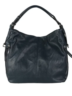 Solada Borsa hobo da donna in ecopelle - blu scuro