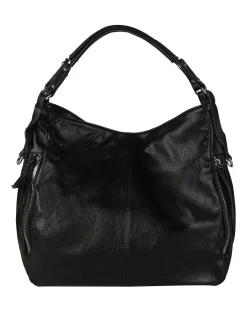 Solada Borsa hobo da donna in ecopelle - nero